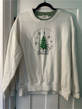 Vintage Women’s Cream Holiday Tree Sweatshirt